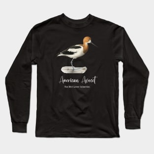 American Avocet - The Bird Lover Collection Long Sleeve T-Shirt